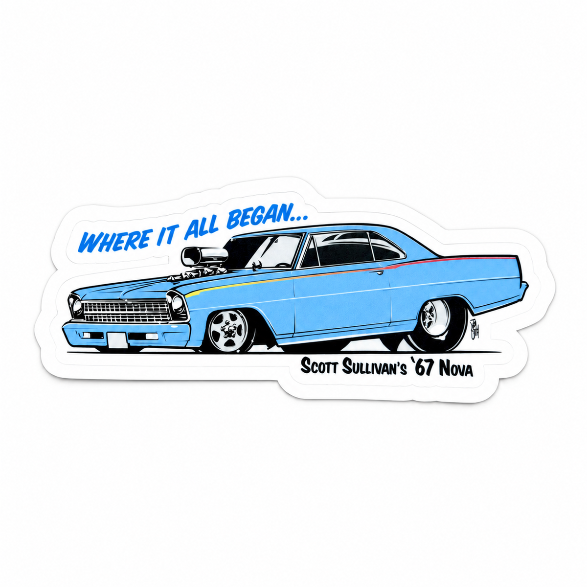 '67 Nova Vinyl Sticker